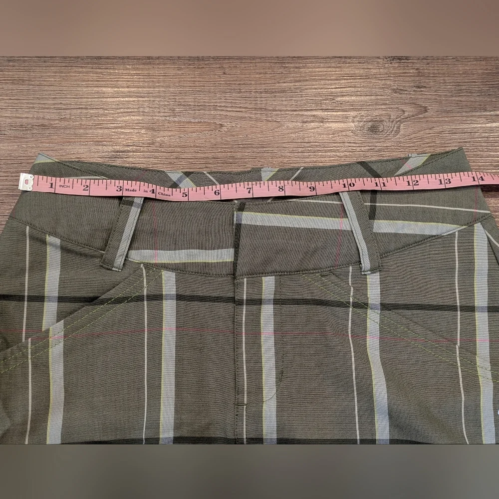 Smartwool Loden Plaid Merino Wool Skirt Golf Outdoors Hiking Sz 2